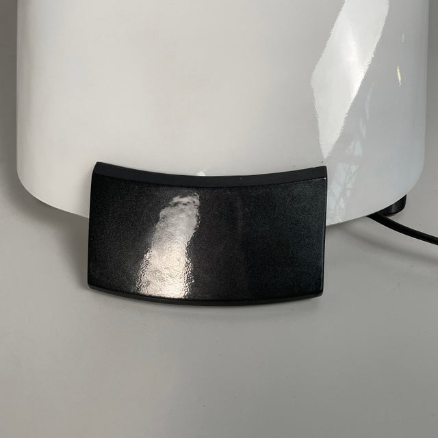 Italian Modern Opaline Glass Table Lamp from Leucos, 1970s For Sale - Image 16 of 17