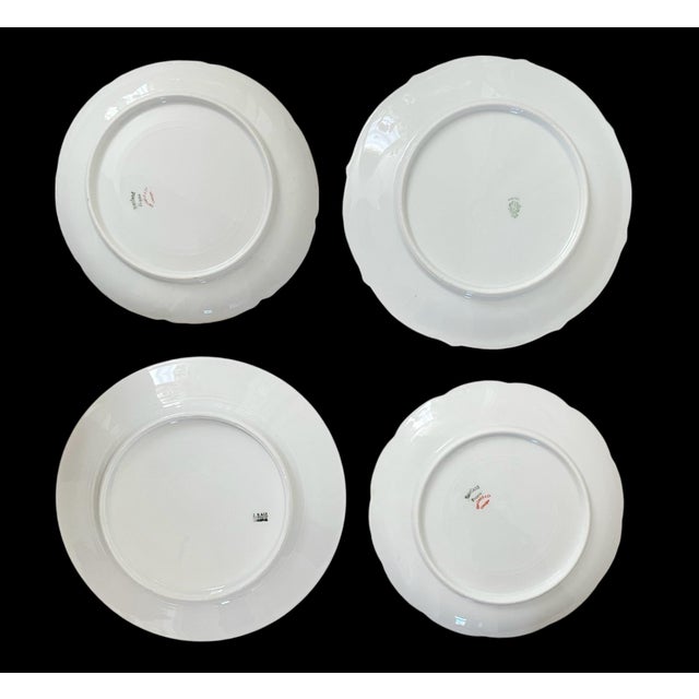 Early 20th Century 8 Vintage Mismatched China Dessert Cake Plates Floral. England and France For Sale - Image 5 of 5