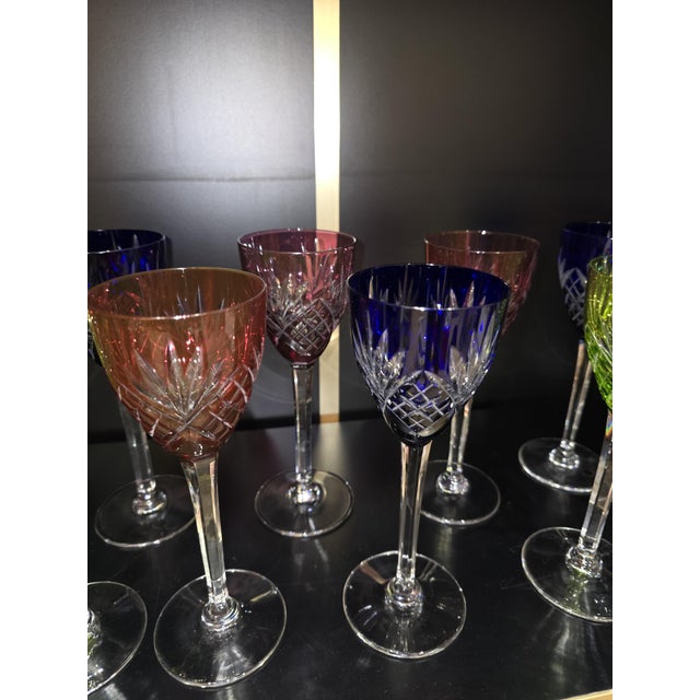 Saint-Louis Chantilly Pattern Glasses from Saint Louis, 1970s, Set of 12 For Sale - Image 13 of 15