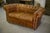 Animal Skin Leather Chesterfield 2-Seater Sofa, 2000s For Sale - Image 7 of 11