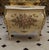 47.2 W x 21.7 D x 33.5 H DETAILS Style: Louis XV / French Rococo Elegant bombe commode silhouette Hand-painted floral...