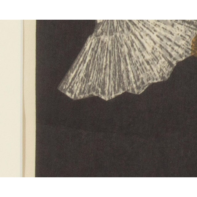 Mid 20th Century “Dancing Figure” Japanese Woodblock Print by Kaoru Kawano For Sale - Image 5 of 7