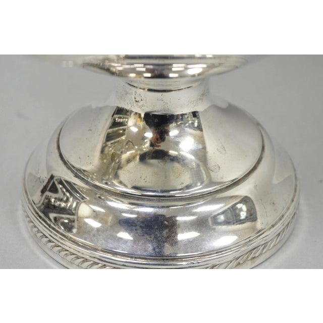 Vintage English Regency Style Silver Plated Champagne Chiller Bar Ice Bucket For Sale - Image 13 of 15