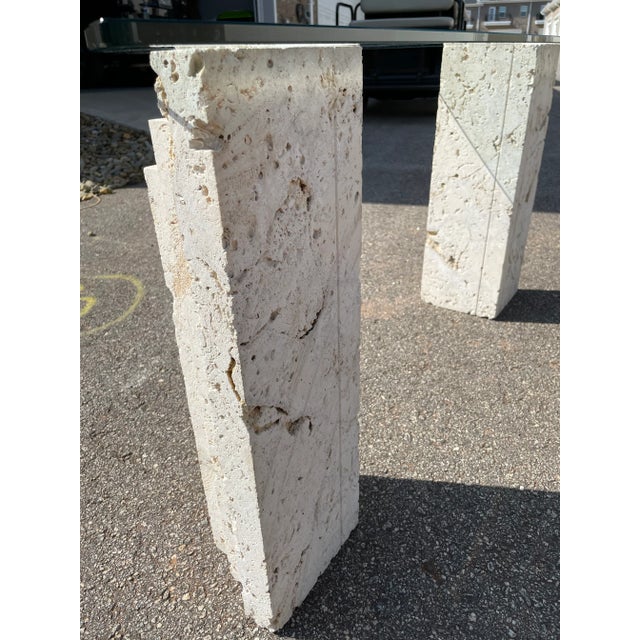 1970s 1970s Coastal Coquina Demi-Lune Table For Sale - Image 5 of 9