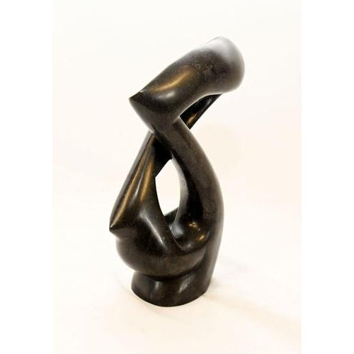 Modern Black Marble Abstract Sculpture For Sale - Image 3 of 7