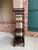 Antique English Display Cabinet Narrow Bookcase Étagère Glass Walnut C1920 For Sale - Image 10 of 18