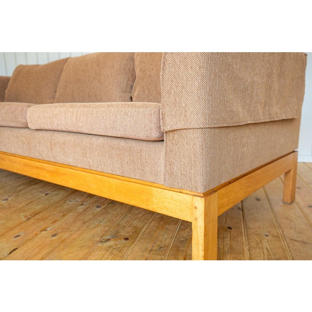Mid-Century Modernist Sofa and Armchair in Blonde Maple and Upholstery attributed to Terence Conran, 1970s, Set of 2 For Sale - Image 14 of 18