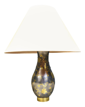 Vintage Pewter Table Lamp, 1970s