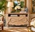 Striking 1980s vintage commode featuring an elaborate hand-carved rope and tassel motif across the drawer fronts,...