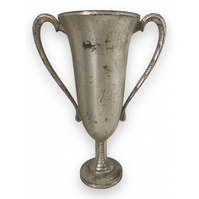 Traditional Vintage 1960s Silver Trophy Vases - Set of 4 For Sale - Image 3 of 5