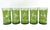 Vintage Green Fern Botanical Highball Glasses – Mid-Century Modern / Tropical - Set of 5 For Sale - Image 12 of 13