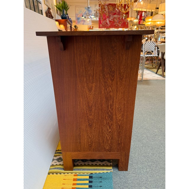 2010s Arts & Crafts Style Wine Storage Cabinet For Sale - Image 5 of 12