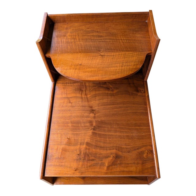 Kipp Stewart for Drexel Declaration Mid Century 2-Tier Nightstand. For Sale