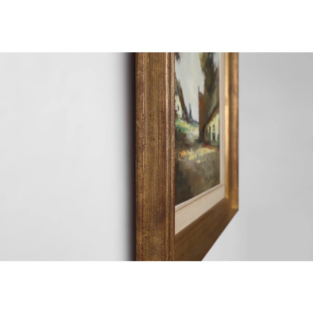 Belgian Artist, Farm Scene, 1950s, Oil on Canvas, Framed For Sale - Image 9 of 11