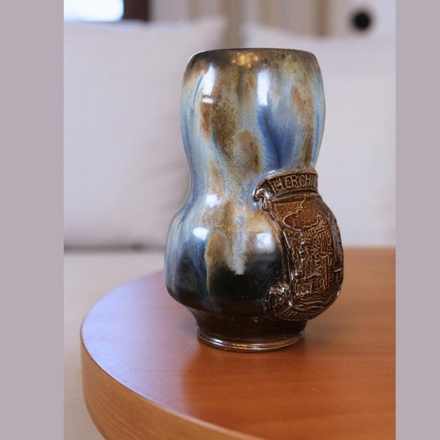 Modern Flamed Stoneware Vase by Roger Guérin, 1940s For Sale - Image 3 of 6
