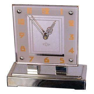 Vintage Art Deco Table Clock For Sale