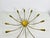 Metal Brass 12-Arm Sputnik Chandelier Arredoluce Attributed, 1950s For Sale - Image 7 of 13