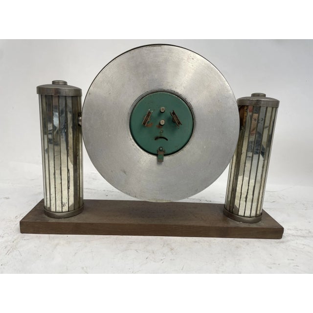Art Deco Veglia Mirror Clock, 1930s For Sale - Image 6 of 11