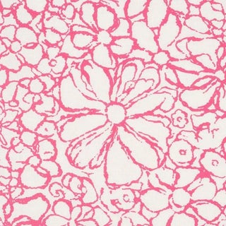 Sample - Schumacher Sidonie Fabric in Magenta For Sale