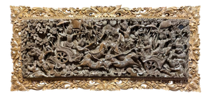 Indonesian Artist, Large Deeply Carved High Wall Relief of Ramayana, Ubudpeliatan or Gianyar, Bali, 19th Century, Teak