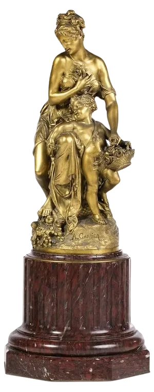 Albert Carrier-Belleuse Allegory Sculpture