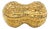 Vintage Gold Ceramic Peanut-Shaped Box For Sale