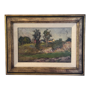 Oil Painting on Masonite by Otto Henry Schneider, C. 1930's