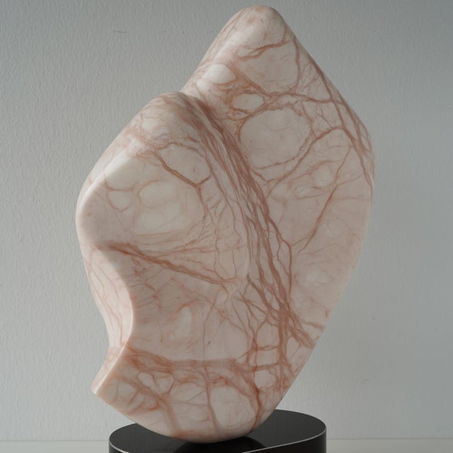 Late 20th Century Abstract Pink Alabaster Sculpture For Sale - Image 11 of 17