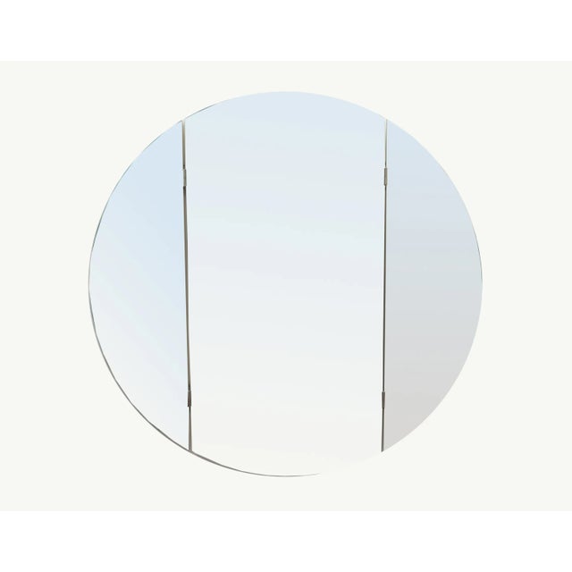 Vintage Wall Folding Mirror in White, 1975 For Sale - Image 6 of 8