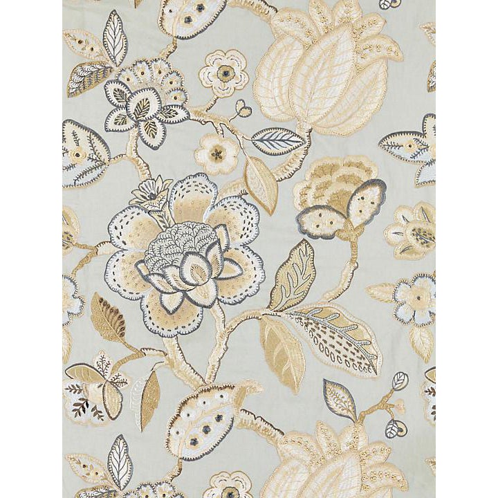 Sample, Scalamandre Coromandel Embroidery, Mineral Fabric Chairish