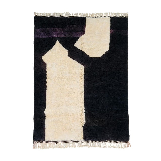 Striking Hand-Knotted Wool Rug by Azele Studio For Sale - Image 9 of 9