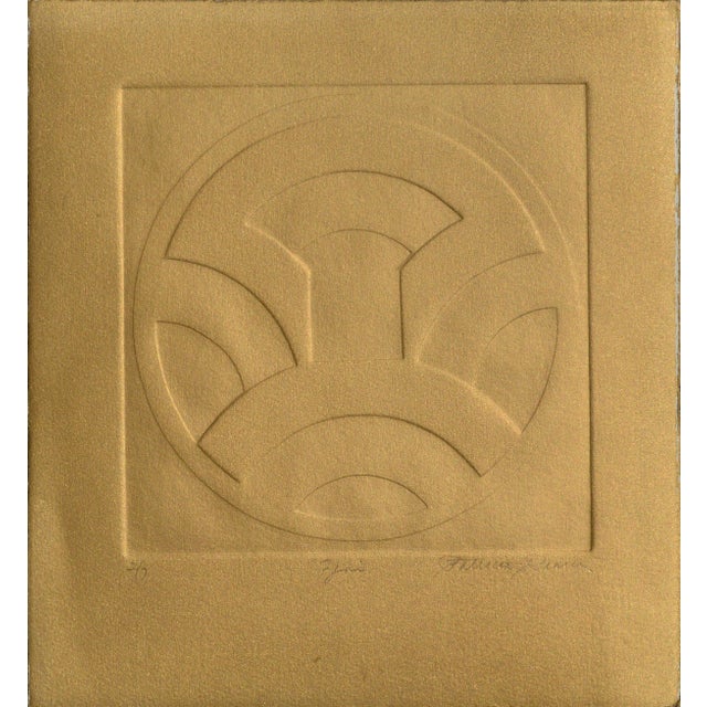 Patricia A. Pearce "Zeni" Embossed Symbolic Composition (Bronze Version) circa 1980s For Sale