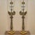 We are delighted to offer for sale this huge pair of original vintage warren kessler new york, repousse brass, four branch...