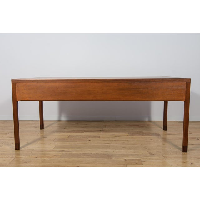 1950s Mid-Century Teak Desk by Ejner Larsen & Aksel Bender Madsen for Willy Beck, Denmark, 1950s For Sale - Image 5 of 18