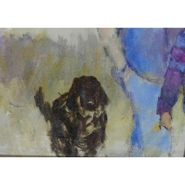 2000 - 2009 American Expressionist Oil Painting by Artist Helen St. Clair, 14” X 17” For Sale - Image 5 of 9