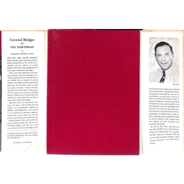 Traditional "Covered Bridges of the Northeast: The Complete Story in Words and Pictures" 1957 Allen, Richard Sanders For Sale - Image 3 of 10