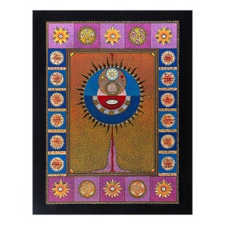 Mino Meno, Esoteric Composition, 1970s, Screen Print For Sale