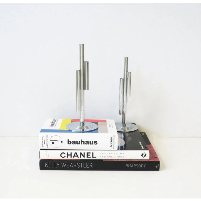 Metal Art Deco Period Tubular Chrome Sculpture by Ruth and William Gerth for Chase For Sale - Image 7 of 13