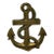 Solid Vintage Brass Ship Anchor Door Knocker — Nautical 4” Tall For Sale