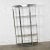Mid-Century Modern Bow Shape Chrome Etagere 5 Smoked Glass Shelves Style of James David or Dia For Sale - Image 6 of 12