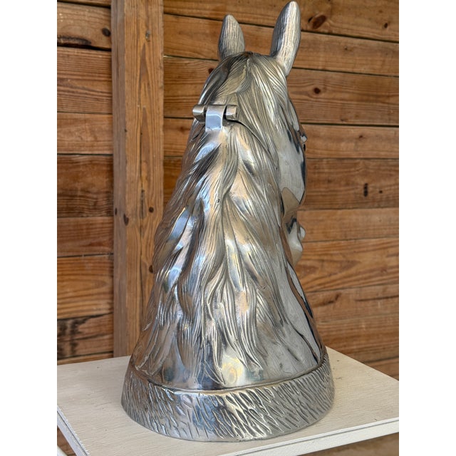 Arthur Court Arthur Court Equestrian Horse Head Ice Bucket or Wine Chiller For Sale - Image 4 of 12