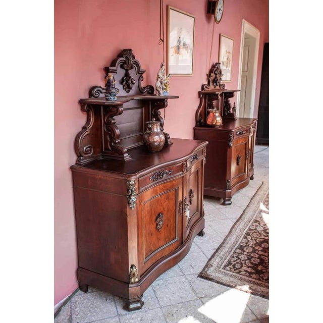 Brown Louis Philippe Mahogany Buffet For Sale - Image 8 of 9