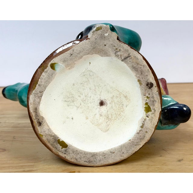 Victorian Majolica “Three-Legged Sailor” Teapot, Attributed William Brownfield For Sale - Image 16 of 18