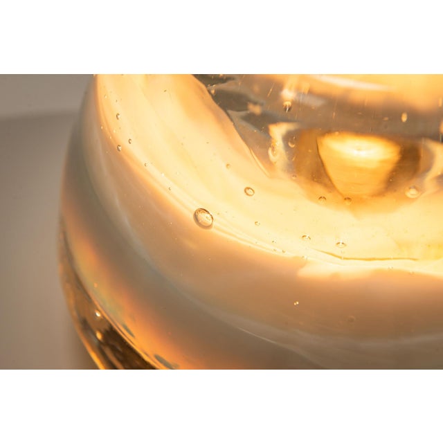 Blue and Clear Murano Glass Table Lamps from Leucos, Italy, 1970s, Set of 2 For Sale - Image 15 of 16