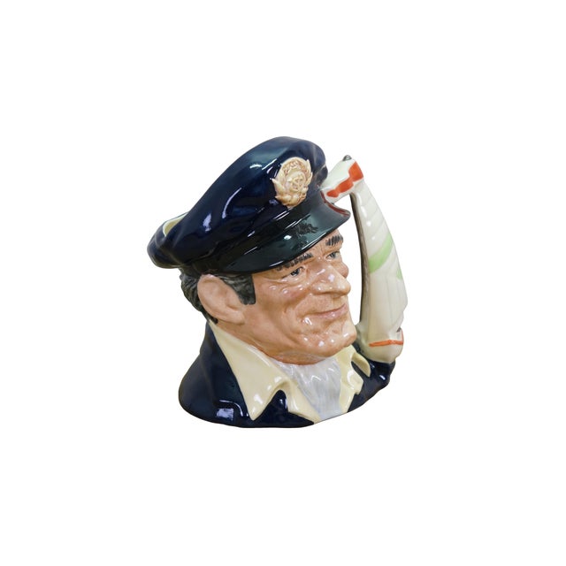 Realism Royal Doulton English Traditional Nautical Yachtsman Sailboat Toby Character Jug For Sale - Image 3 of 12