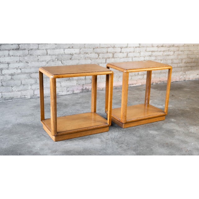 Vintage Edward Wormley for Dunbar Amber Side Tables - A Pair For Sale In Boston - Image 6 of 17