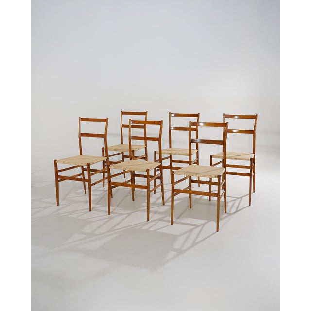 1970s Superleggera Dining Chairs by Gio Ponti for Cassina, 1970s, Set of 6 For Sale - Image 5 of 17