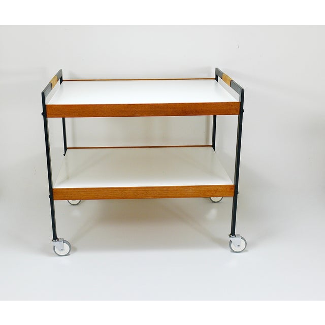 Vintage Austrian Bar Cart Drinks Trolley by Carl Auböck, 1960s For Sale - Image 6 of 18