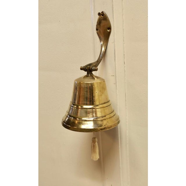 1920s Wall Hanging Door Bell in Brass, 1920 For Sale - Image 5 of 7