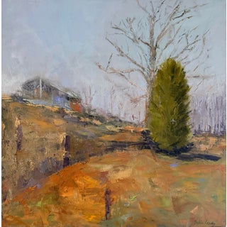 Strangers Passing Through Impressionist Oil Painting For Sale